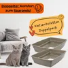 2er Set Katzenklo XXL Katzentoilette offen ohne Deckel Produktbild-Vorschau 6