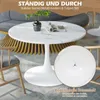 TWSOUL Esstisch Moderner Esstisch Rund, Küchentisch Produktbild-Vorschau 4