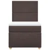 Boxspringbett mit Matratze Dunkelbraun 100x200 cm Stoff Produktbild-Vorschau 4