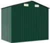 vidaXL Szopa ogrodowa zielona 205x129x183 cm stal Podgląd zdjęcia produktu 5