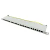 Logilink 19" Cat.6A Patchpanel, 24-Port, grau, 0,5 HE Produktbild-Vorschau 1