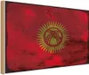 vianmo Holzschild 20x30 cm Kirgisistan Kyrgyzstan Rost Produktbild-Vorschau 1