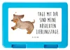 Mr. & Mrs. Panda Lunchbox Hund Dackel - Weiß - Geschenk, Produktbild-Vorschau 1