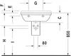 DURAVIT Waschtisch Starck 3 65 cm weiß 030065 Produktbild-Vorschau 10
