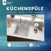 VBChome Granitspüle 50 x 48 cm Grau Einzelbecken Produktbild-Vorschau 8