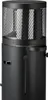 A close-up, straight-on view of a black patio heater. Produktbild-Vorschau