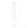 Pendelleuchte Geflochtenes Papier Trilla 3 Strahler Braun Produktbild-Vorschau 8