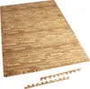 A floor mat with a wood grain pattern, shown from a slightly elevated angle. Náhľad obrázku produktu