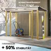 Outsunny Metall Gerätehaus 2,7 m² 249x121x183cm Produktbild-Vorschau 5