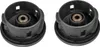 Two black replacement end cap covers for a Dyson V6 vacuum cleaner. Produktbild-Vorschau