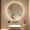 ZMH Badkamerspiegel met verlichting, ronde badspiegel, Productafbeelding-voorbeeld 11