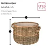 UNUS® Korb Weidenkorb groß Wäschekorb Kaminholzkorb Produktbild-Vorschau 5