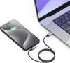 A smartphone is charging from a laptop using a USB-C cable. Produktbild-Vorschau