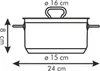 Kasserolle+Deckel HOME PROFI ø16cm, 1,5l Produktbild-Vorschau 2