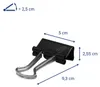 MAUL Foldback-Klemmer mauly® Federstahl Metall 12 Stück 50 Produktbild-Vorschau 2