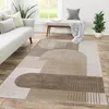 TT Home Wohnzimmer Teppich Esszimmer Kurzflor Geometrisch Produktbild-Vorschau 1
