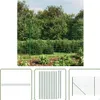 The Living Store Maschendrahtzaun mit Bodenflansch Grün Produktbild-Vorschau 7
