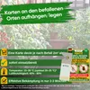A close-up marketing image showing a product designed to combat garden pests, with text overlays and product packaging visible. Produktbild-Vorschau