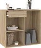 vidaXL Szafka kosmetyczna dąb sonoma 80x40x75 cm materiał Podgląd zdjęcia produktu 3