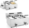 HENDI Friteuse Mastercook digital mit Ablasshahn 2 x 8 l Produktbild-Vorschau 5