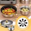 Set de casseroles, set de poêles 12 pièces avec marmite en Voir les images du produit 12