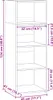 Highboard Schwarz 45x41x124 cm Holzwerkstoff Produktbild-Vorschau 7