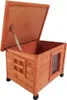 @Pet Outdoor-Katzenhaus XL 68,5x54x51,5 cm Holz Braun Produktbild-Vorschau 2