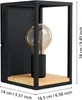 Eglo Applique Libertad 1x40W E27 noir Voir les images du produit 4