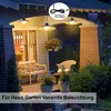 bianco caldo 1 pannello solare su 4 lampade DDP LED sensore Anteprima dell’immagine prodotto 18