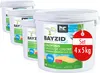 Four white buckets of BAYZID Chlortabs are arranged diagonally in front of a white background. A red circular tag is attached to the front bucket. Produktbild-Vorschau