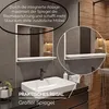 Badspiegel mit Ablage Weiß - H:50 x B: 60 cm - Bathroom Produktbild-Vorschau 5