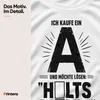 Camiseta para hombre, blanca, talla L, con el texto "Ich Vista previa de la imagen del producto 4