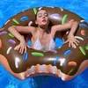 Aufblasbarer Donut Braun mit Schokoglasur - Schwimmreifen Produktbild-Vorschau 3