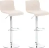 set di 2 sgabelli da bar Hoover in tessuto cromato Anteprima dell’immagine prodotto 2
