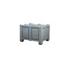 Palettenbox mit Deckel 680l 1200x1000x790 mm Grau - 4 Füsse Produktbild-Vorschau 1