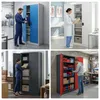 Schließbarer Aktenschrank JAN H D600 900 x 1950 x 600 mm Produktbild-Vorschau 4