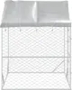 vidaXL Outdoor-Hundezwinger mit Dach Silber 2x2x2,5 m Produktbild-Vorschau 8