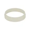 A white ring-shaped object with a groove in the middle, isolated on a white background. Podgląd zdjęcia produktu