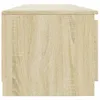 vidaXL TV-Schrank mit LED-Leuchten Sonoma-Eiche 140x40x35,5 Produktbild-Vorschau 14