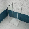 90x90cm 185cm U-Form Duschkabine Duschtür 6mm ESG Nano Produktbild-Vorschau 2
