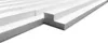 Close-up view of white foam ceiling or wall panels arranged in a parallel pattern. Produktbild-Vorschau