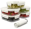Elzusha – Set aus 5 Glasbehältern für die Vakuumverpackung Produktbild-Vorschau 1