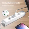 ZELURXX 4 Fach Steckdosenadapter Mehrfachstecker mit Produktbild-Vorschau 4