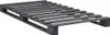 A dark gray wooden pallet bed frame is shown against a white background. Náhľad obrázku produktu