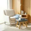 Relaxdays Fußhocker aus Bambus, gepolsterte Fußablage, Produktbild-Vorschau 5