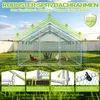 NAIZY 3x12x2m Stahl Hühnerstall PE UV-Schutz Dach Produktbild-Vorschau 5