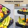 eluno ovocný košík, hranatý dvojposchodový košík na chlieb, Náhľad obrázku produktu 6