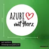 Huuraa Aufkleber Azubi mit Herz 10cm rund Sticker Produktbild-Vorschau 3