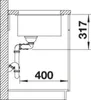 Blanco Subline 430/270-U Li Sg Sow Spüle Produktbild-Vorschau 3