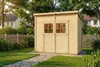 Alpholz Gerätehaus Alster 251x139cm Naturbelassen mit 19mm Produktbild-Vorschau 6